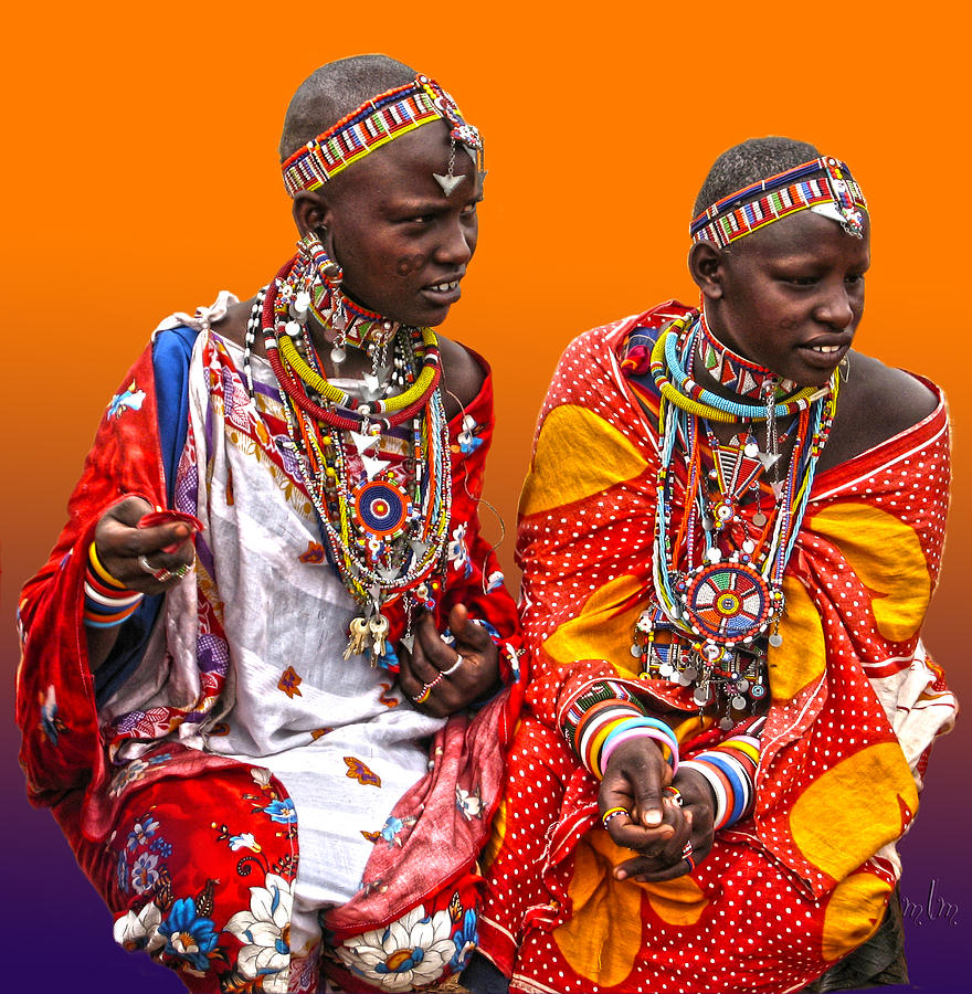 Masai Maidens Photograph by Marie Morrisroe