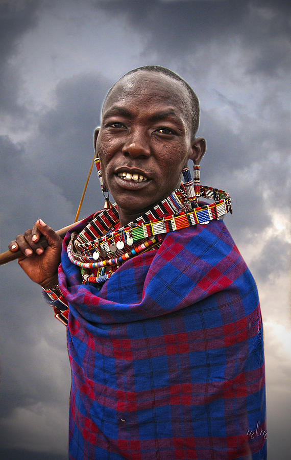 Masai Man Photograph by Marie Morrisroe