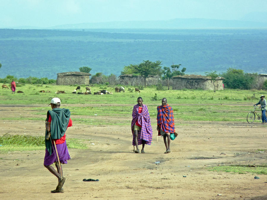 Masai Village Photograph by Tony Murtagh