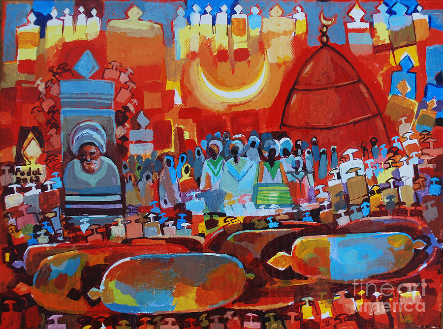 Maseed 64 Painting by Mohamed Fadul Maseed 64 Painting by Mohamed Fadul