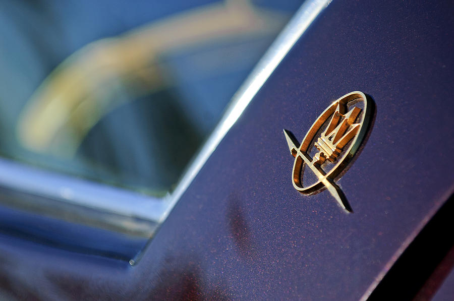 Maserati Ghibli SS Emblem Photograph by Jill Reger