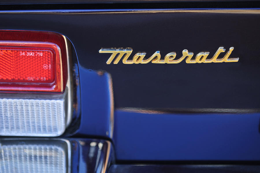 Maserati Ghibli SS Taillight Emblem Photograph by Jill Reger