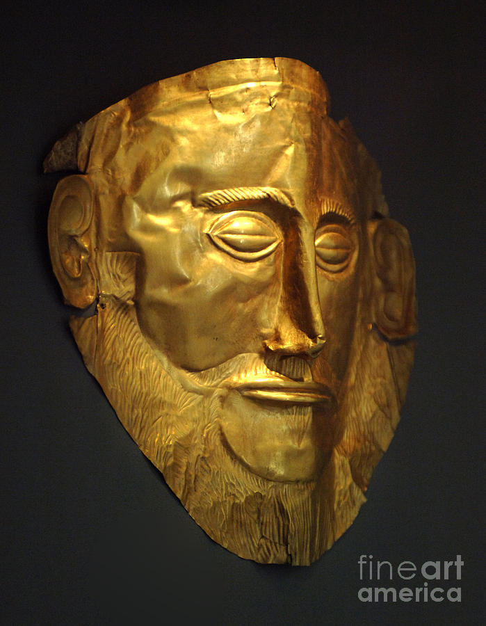 Mask of Agamemnon 2 Photograph by Bob Christopher