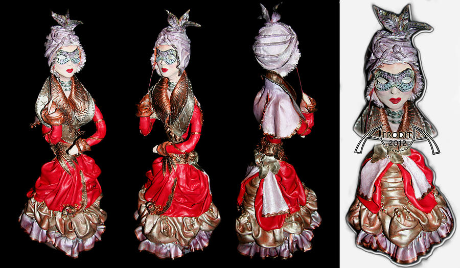 Masquerade Sculpture by Afrodita Ellerman