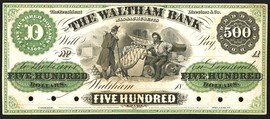 Massachusetts Money 1862 Photograph by Padre Art