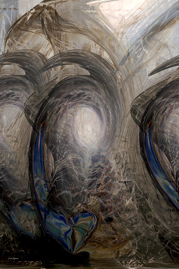 Abstract Digital Art - Massive Attack by Linda Sannuti
