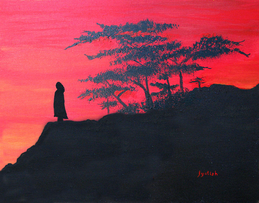 Master Silhouette Painting by Nayaswami Jyotish