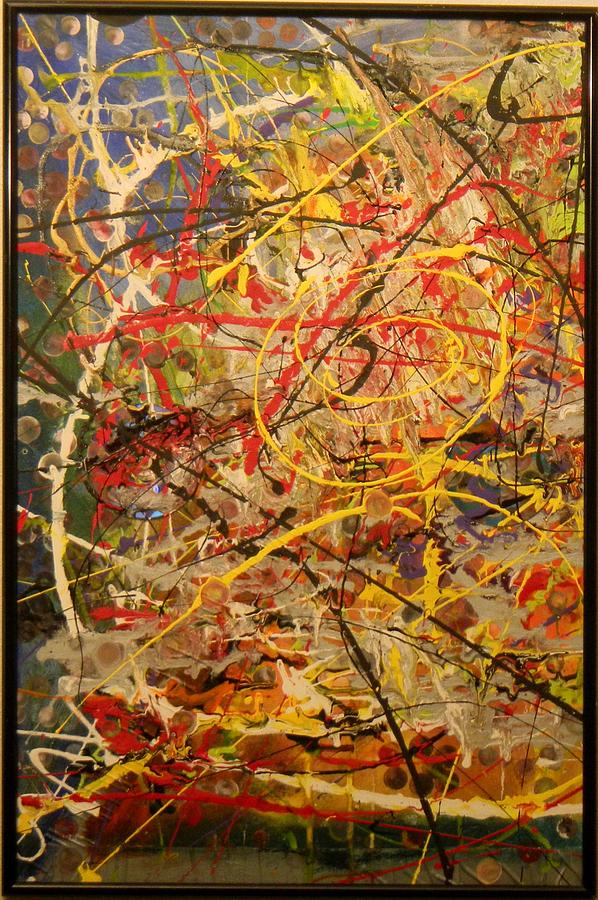 Matrix Splatter Left Side Painting by James Howard - Fine Art America