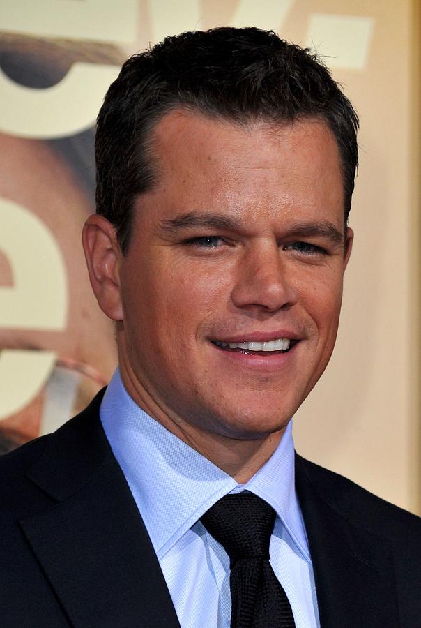 Matt Damon At Arrivals For The Photograph by Everett - Fine Art America