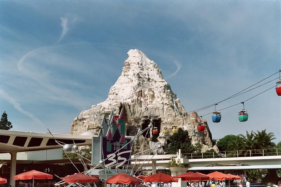 Matterhorn Skyway Disneyland 35th Anniversary Photograph by John Mangani