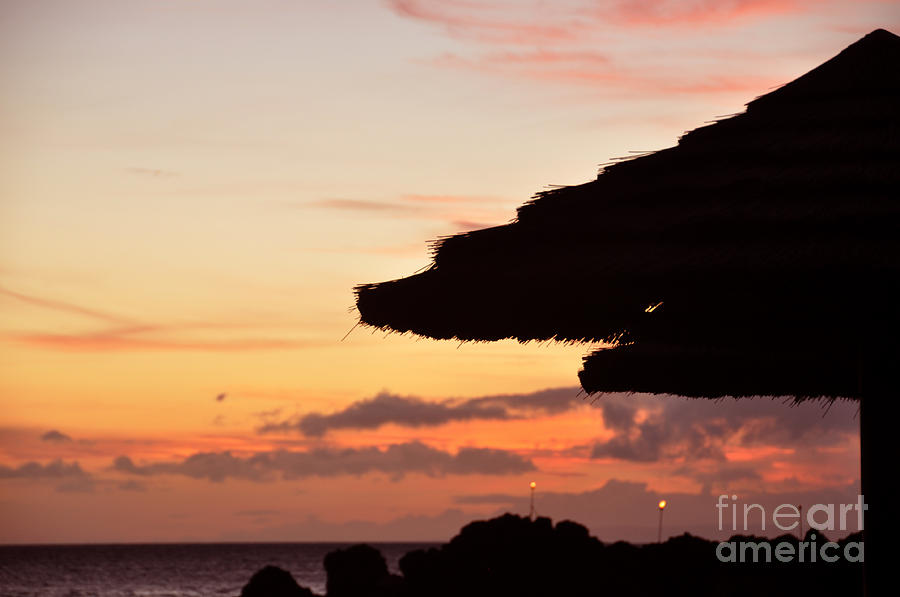 Maui Palapas Sunset  Photograph by Kelly Wade