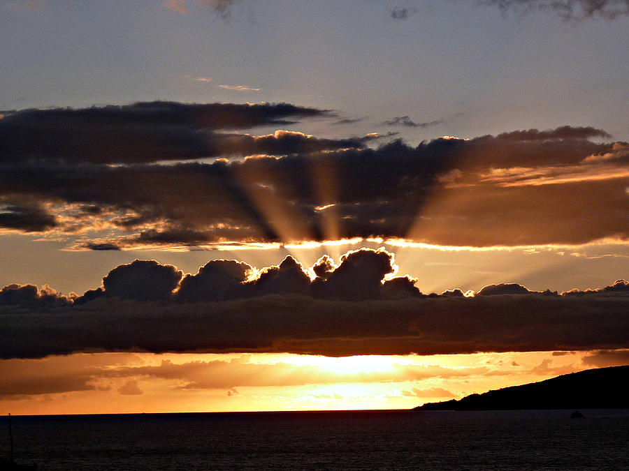 Maui Sunset Photograph by Jo Sheehan