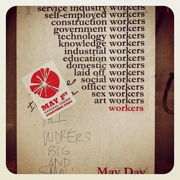 Sign Photograph - May Day by Madeline Perez