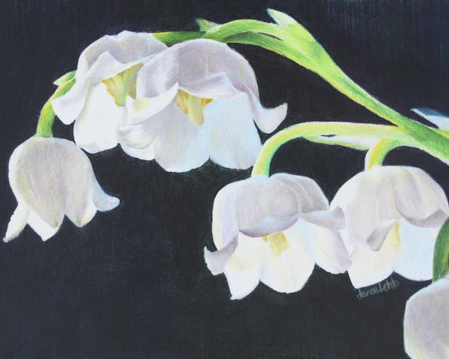 May Flower Lily of the Valley Painting by Janae Lehto
