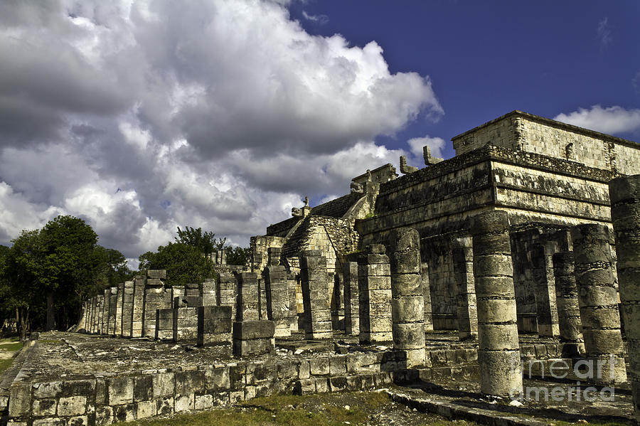 Mayan Colonnade Photograph by Ken Frischkorn