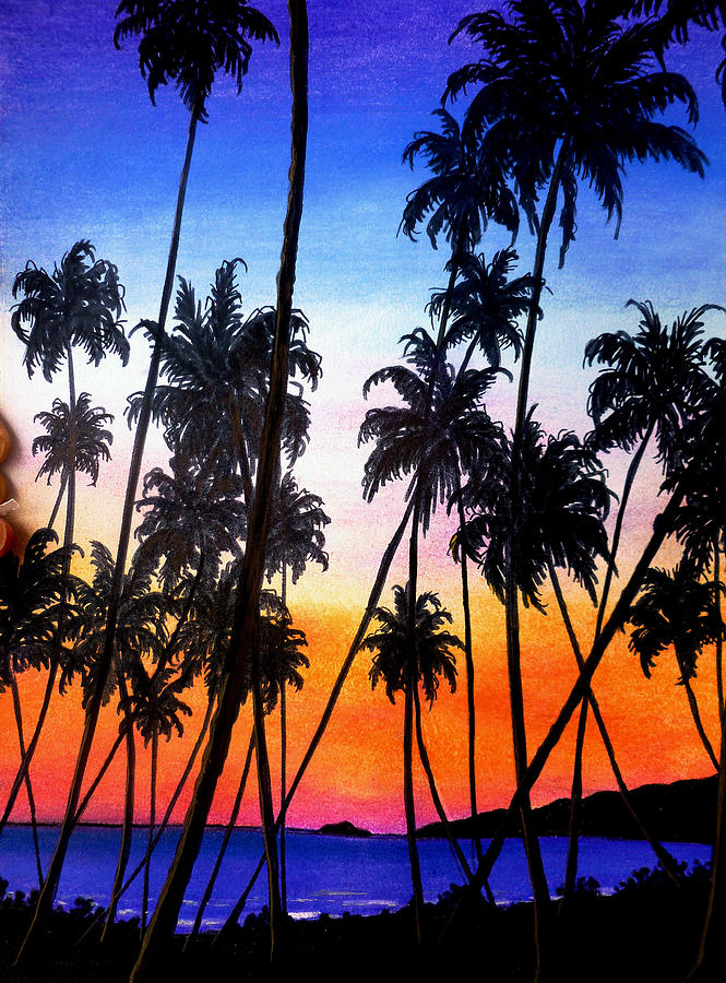 Beach Pastel - Mayaro Red Dawn by Karin  Dawn Kelshall- Best