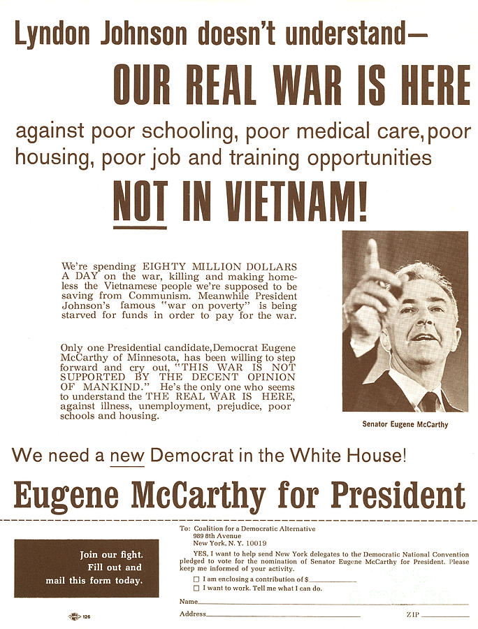 McCARTHY CAMPAIGN, 1968 Photograph by Granger