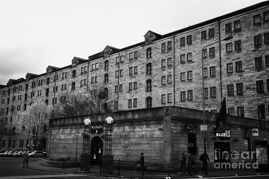 City Photograph - Mcchuills Pub And Converted Bell Street Railway Warehouse Collegelands Glasgow Scotland Uk by Joe Fox