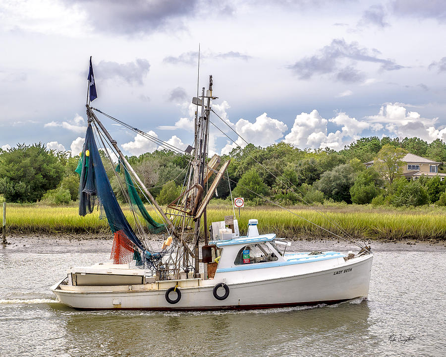 McClellanville Shrimp Boat Photograph by Mike Covington