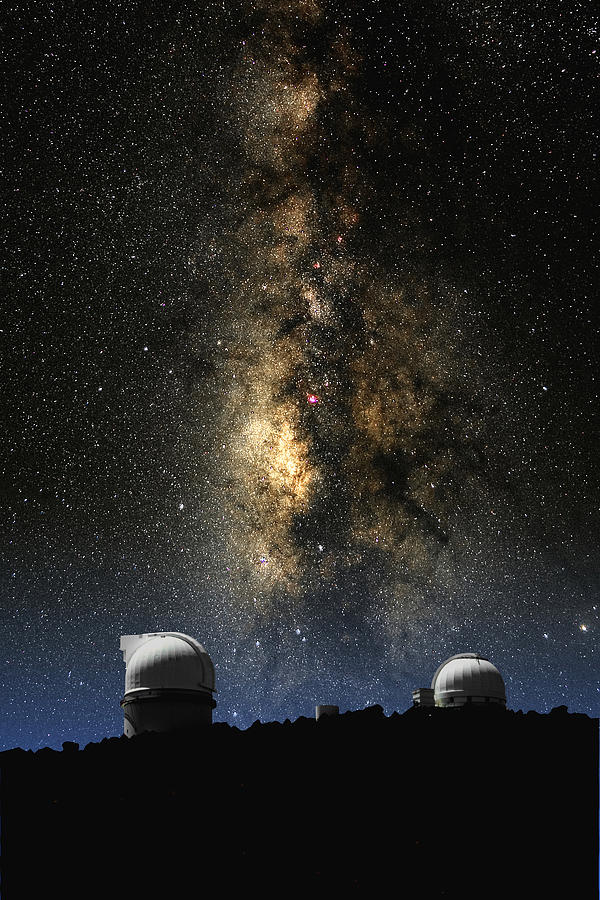 McDonald Observatory and Milky Way Photograph by Larry Landolfi