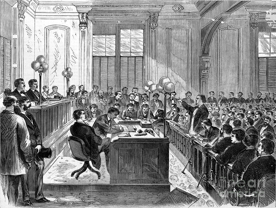 McFARLAND TRIAL, 1870 Photograph by Granger - Fine Art America