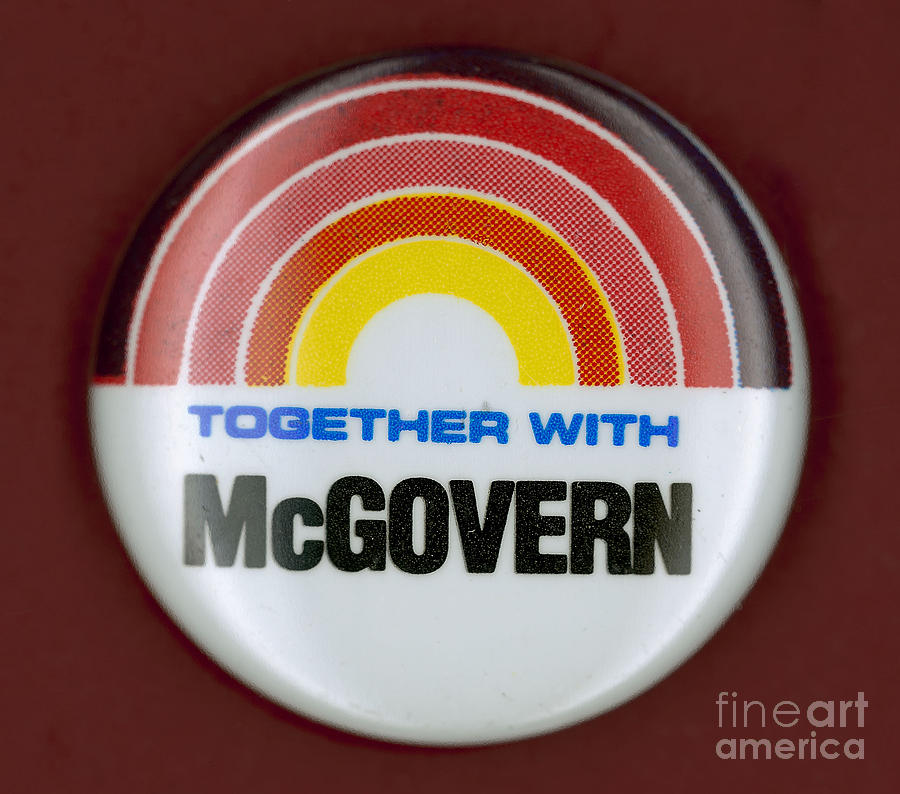 McGOVERN CAMPAIGN BUTTON Photograph by Granger