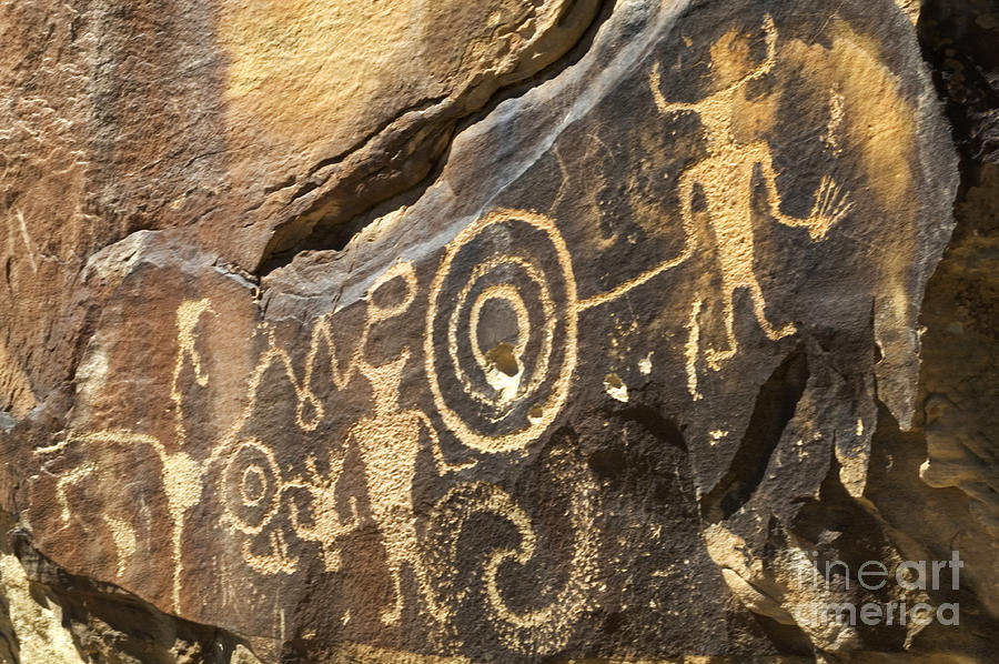 McKee Ranch Petroglyphs Utah Photograph by Bob Christopher