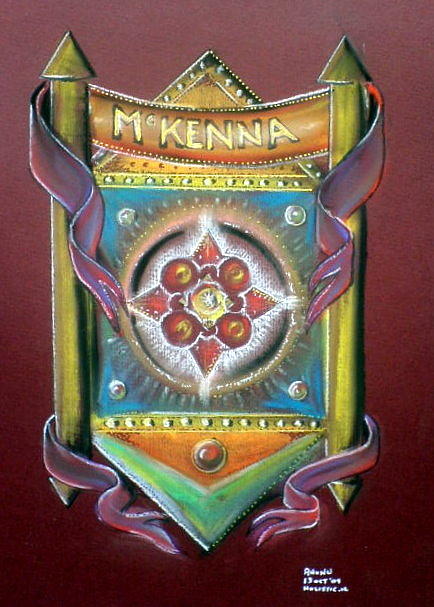 McKenna Family Crest Painting by AHONU Aingeal Rose