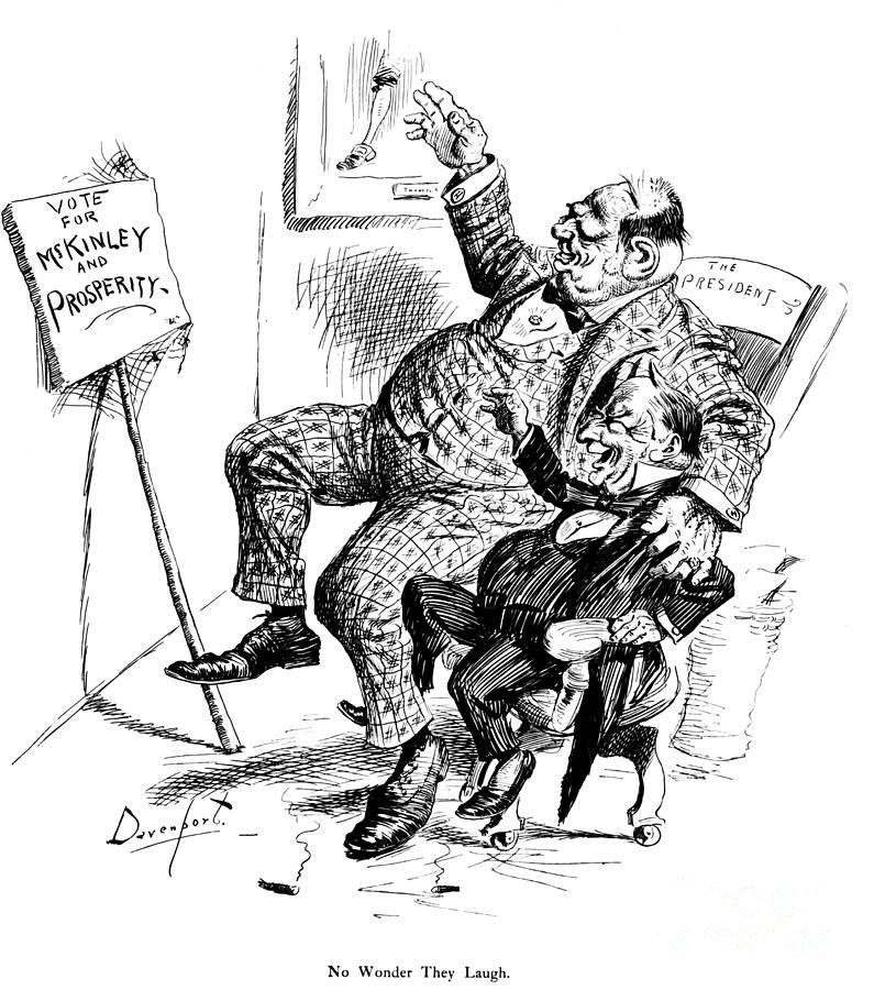 Mckinley Cartoon, 1890s Photograph by Granger