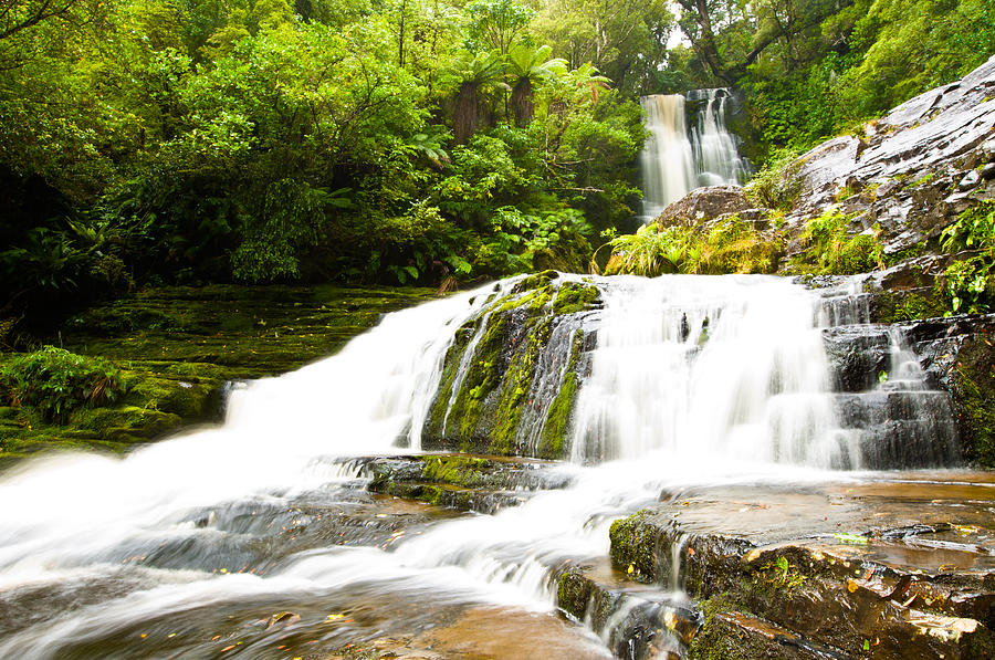 McLean Falls in the Catlins of South New Zealand Photograph by U Schade