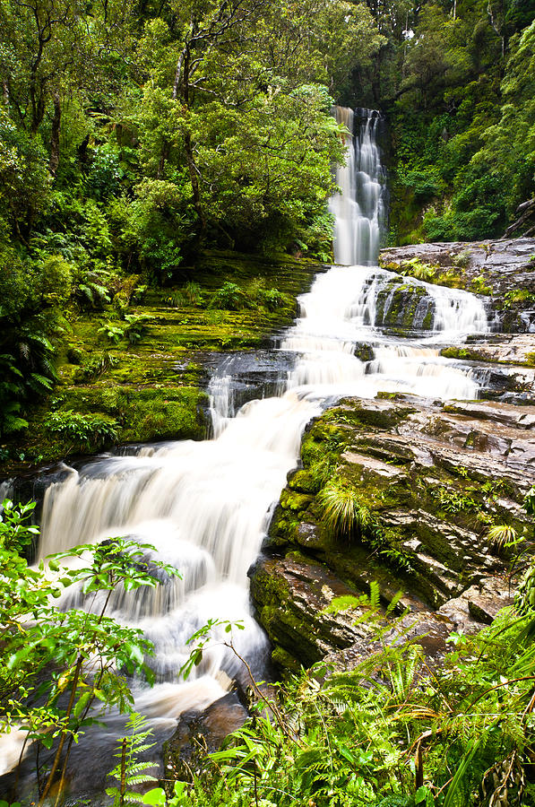 McLean Falls in the Catlins Photograph by U Schade