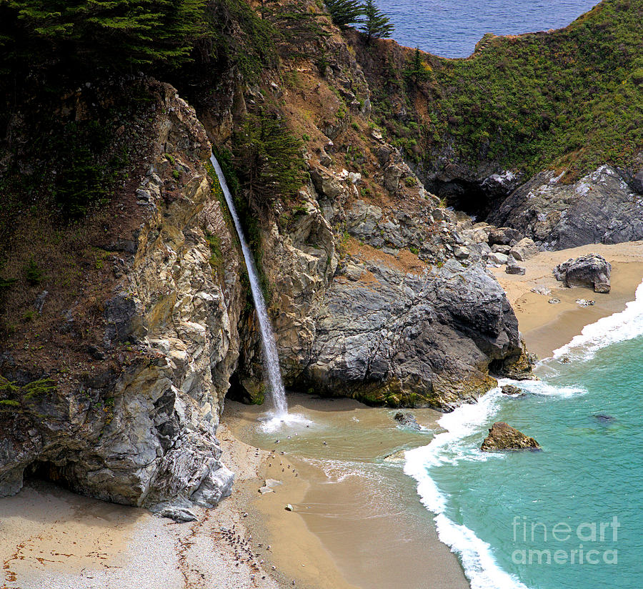 McWay Falls Big Sur CA Photograph by Martha Burns - Fine Art America