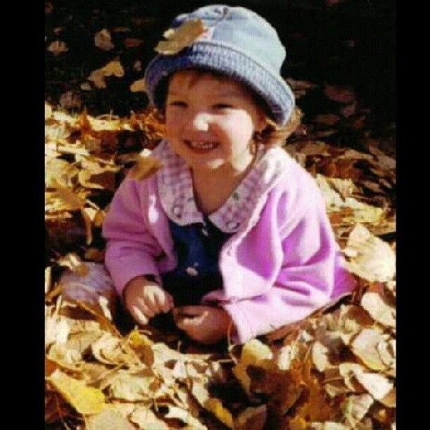 Fall Photograph - Me, 3yrs Old <3 #young #1999 #cute by Kylie Christena