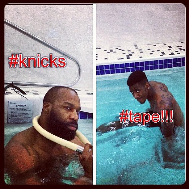 Tape Photograph - Me And @monreaux85 Daily Pool Workout by Iman Shumpert