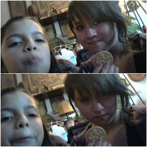 Me And My Cousin Eating Lunchables Photograph by Jackeline Gonzalez