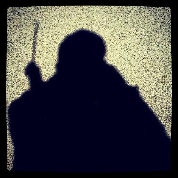 Shadow Photograph - Me And My #shadow. Stick In Hand, He by Radiofreebronx Rox
