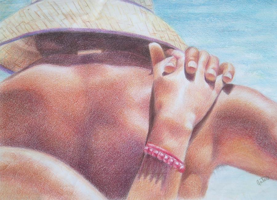 Beach Drawing - Me and You by Joanna Gates