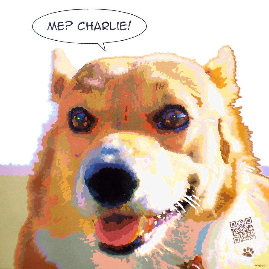 Dog Painting - Me Charlie by Max Yamada