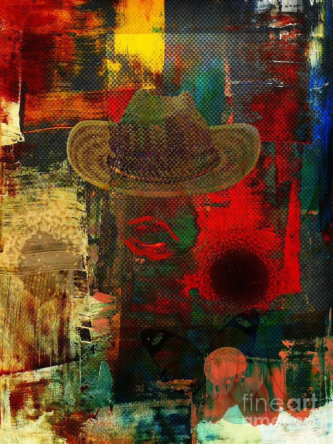 Me in a Hat Mixed Media by Fania Simon
