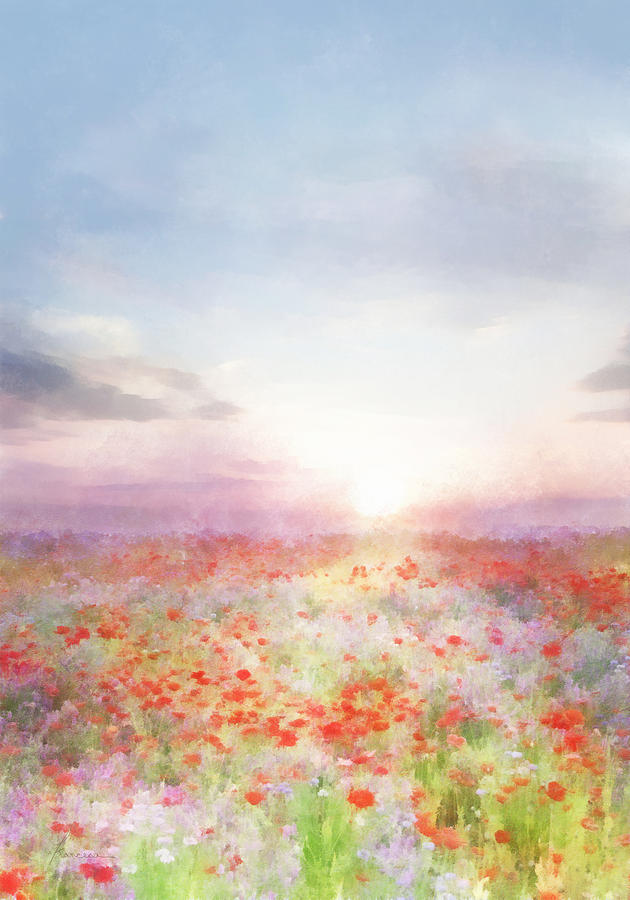 Meadow Flowers Digital Art by Frances Miller