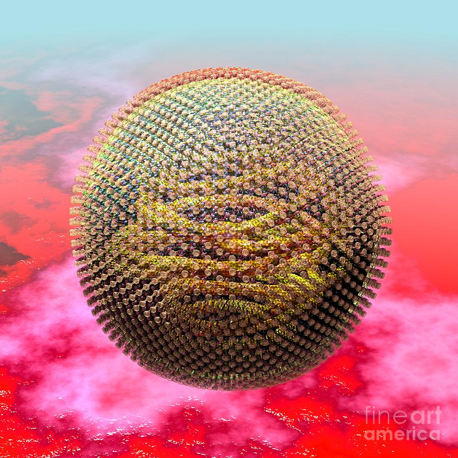 Measles Virus Digital Art by Russell Kightley