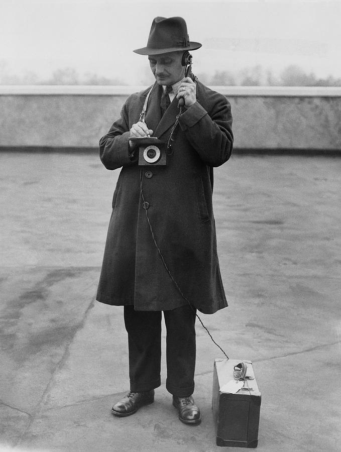 Human Photograph - Measuring Noise, 1932 by National Physical Laboratory (c) Crown Copyright