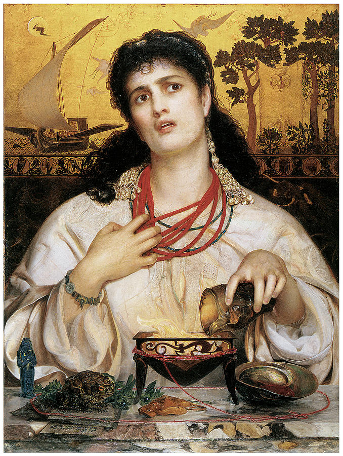 Greek Painting - Medea by Frederick Sandys