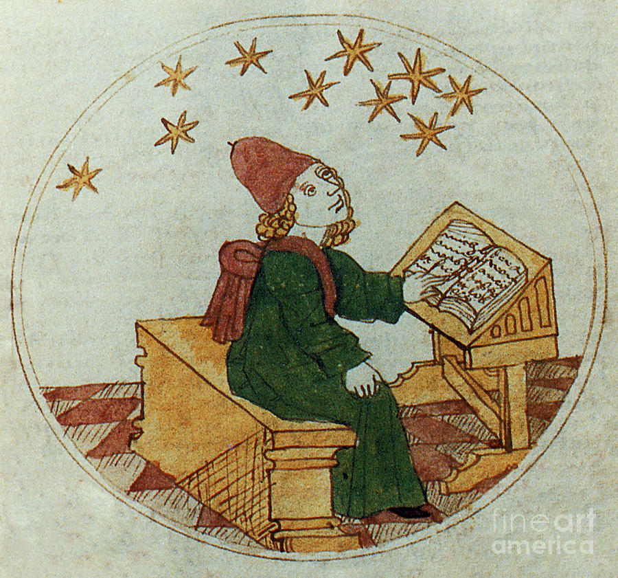 Medieval Astrologer Photograph by Science Source