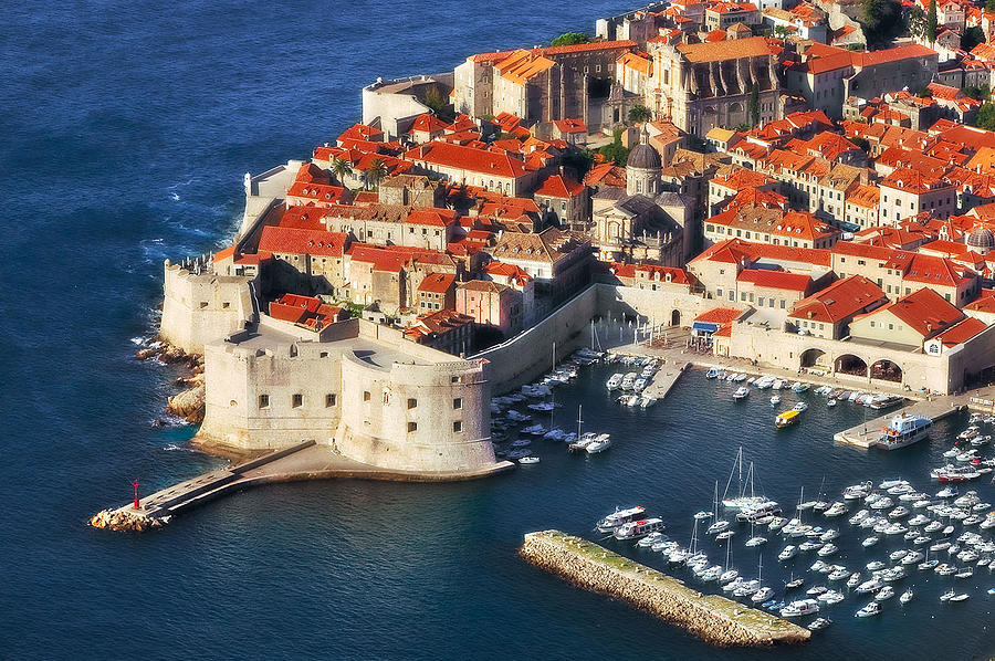 Medieval Harbor- Dubrovnik Photograph by John Galbo