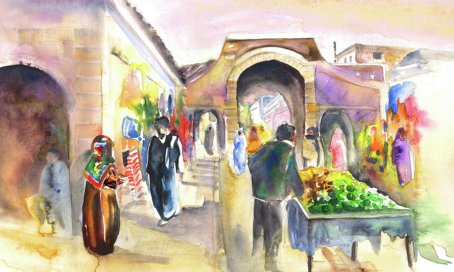 Medina of Essaouira Painting by Miki De Goodaboom