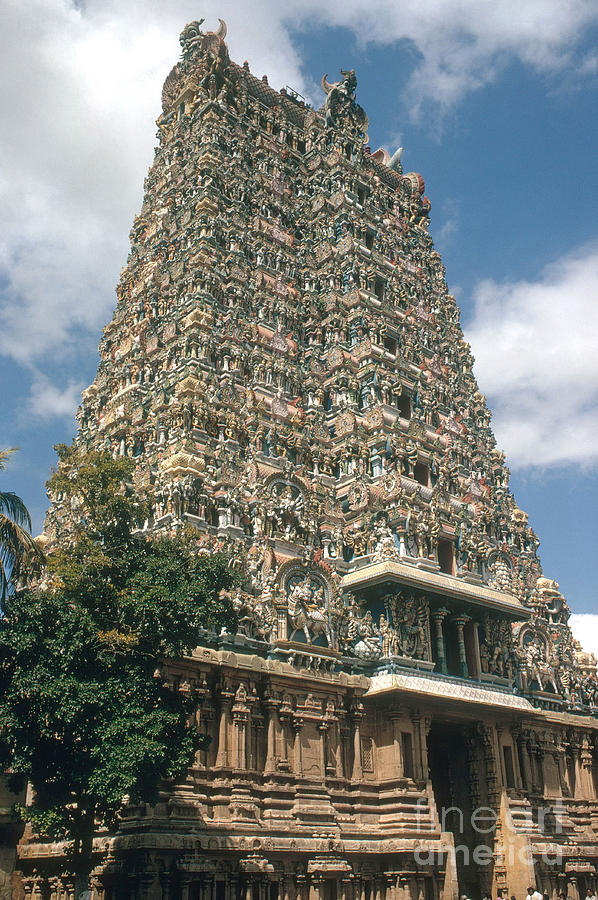Meenakshi Temple Photograph by Photo Researchers, Inc.