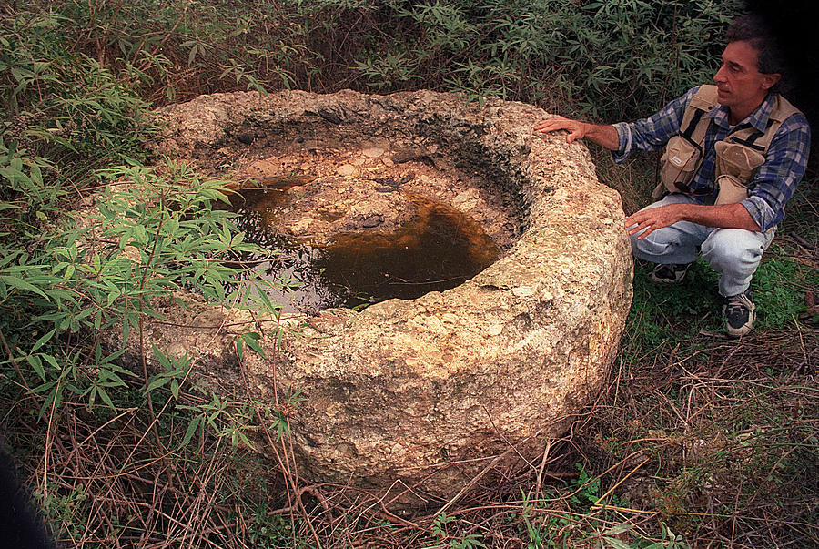 Stone basin Photograph by Andonis Katanos