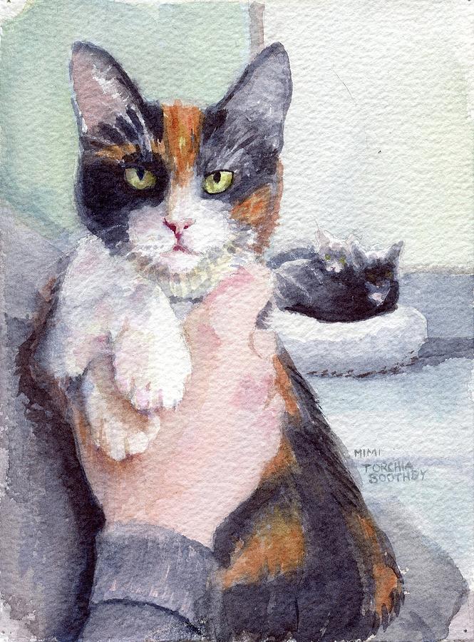 Meggy - pick of the litter Painting by Mimi Boothby
