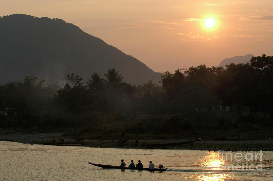 Mekong River Laos Photograph by Bob Christopher